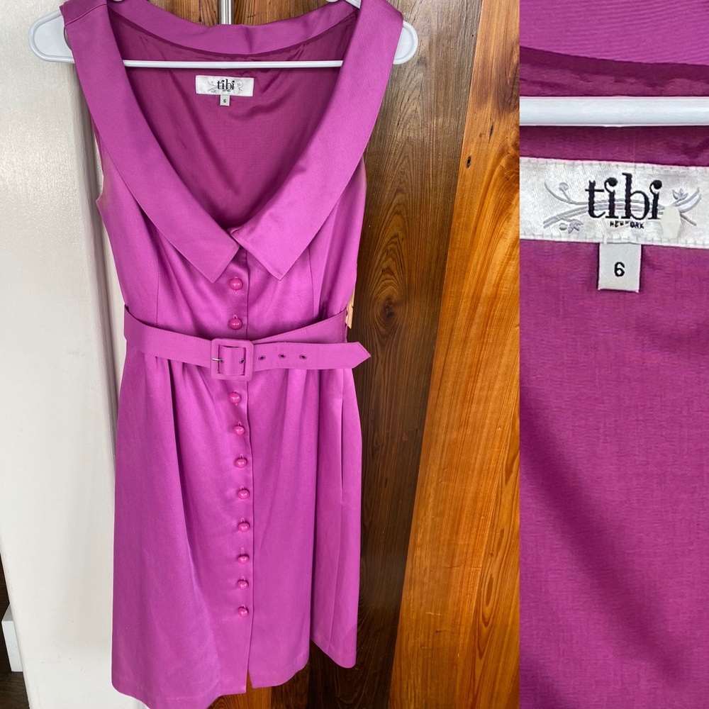 Vintage Tibi Hot Pink Fuschia Dress